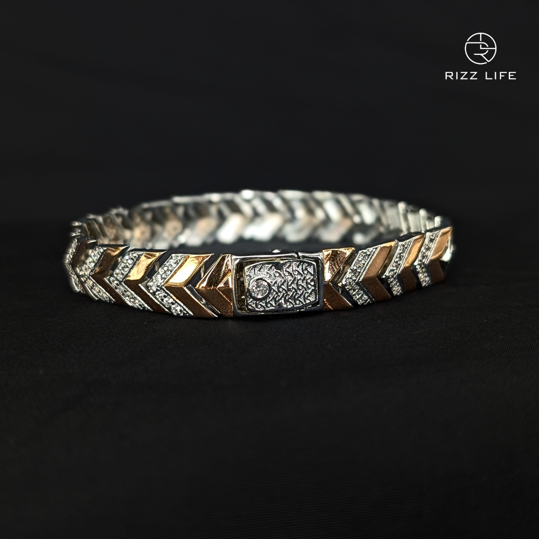 Arrow of Affluence Silver Bracelet