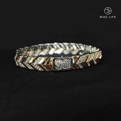 Arrow of Affluence Silver Bracelet