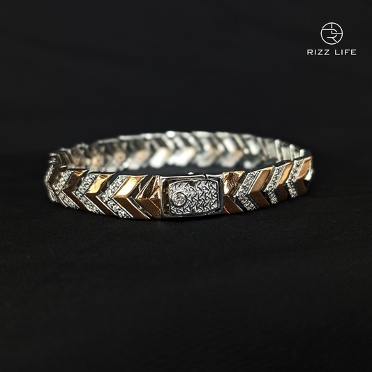 Arrow of Affluence Silver Bracelet