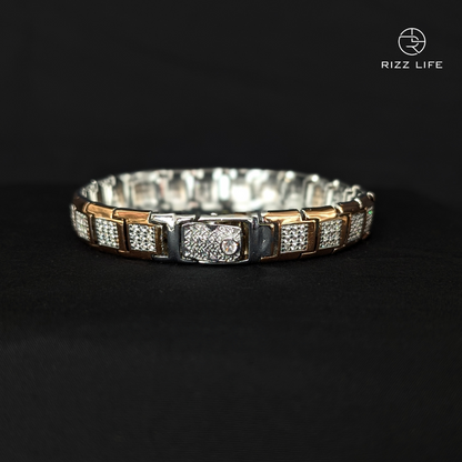 Contemporary Classic two tone bracelet